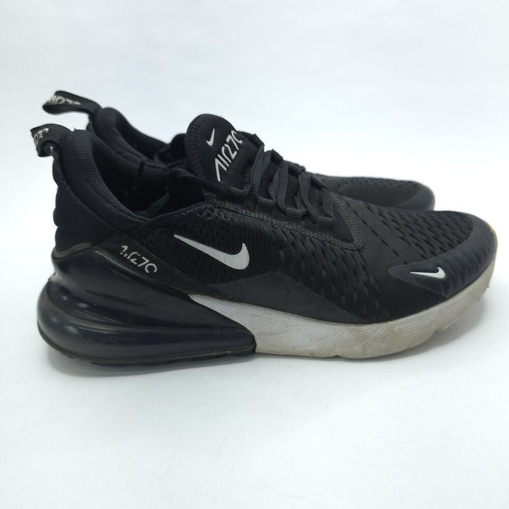 Nike Air Max 270 Women Low Top Lace Up Sneakers Black 2018 AH6789-001 Size 7.5